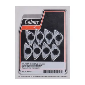 Colony Colony, cylinder base stud spacers set. Chrome