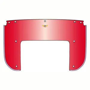 National Cycle National Cycle, Beaded 5-bolt lower window. Red