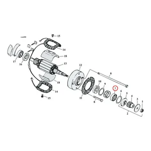 MCS Ball bearing, generator drive end