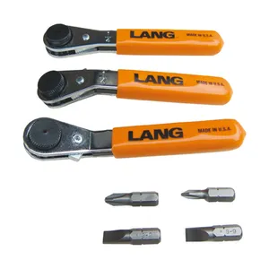 Lang Tools Lang Tools, mini ratcheting bit wrench. Straight