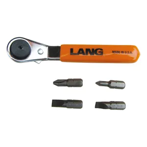Lang Tools Lang Tools, mini ratcheting bit wrench. Offset