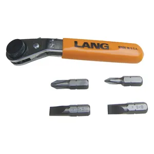 Lang Tools Lang Tools, mini ratcheting bit wrench. Reverse offset