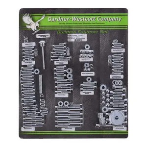 Gardner-Westcott Builders fastener set, polish. allen
