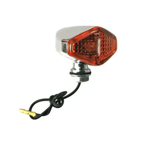 MCS Diamond turn signals. Chrome. Amber lens