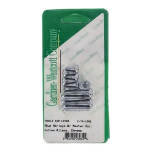 Gardner-Westcott Handlebar control screw kit, button chr