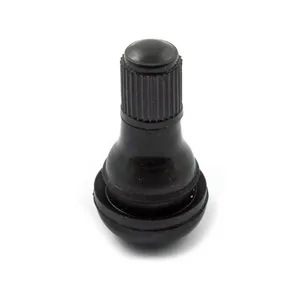 MCS Press-in tubeless valve stem. plastic black cap