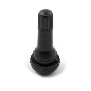 MCS Press-in tubeless valve stem. plastic black cap