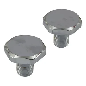 MCS 41mm fork tube cap bolts. Chrome