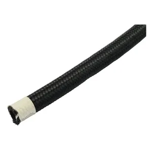 MCS Braided hose 1/2" (12.5mm). Black nylon