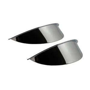 MCS Smooth headlamp/spotlamp visor. 4-1/2". Chrome