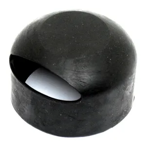 MCS Black rubber end cap, solenoid