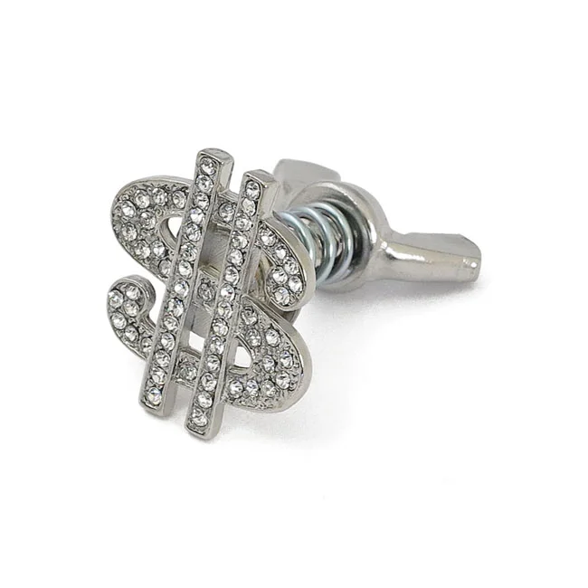 MCS License plate mount kit US Dollar. Chrome/diamonds - 515772