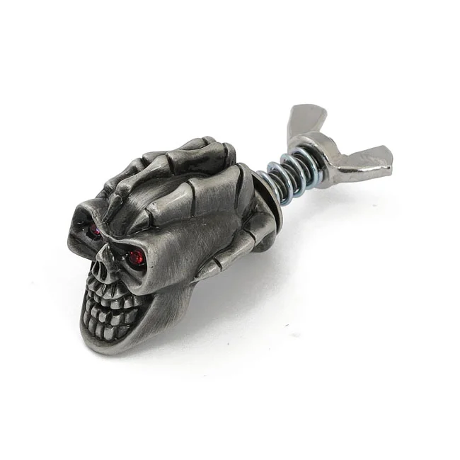 MCS License plate mount kit Loki skull. Pewter - 515776
