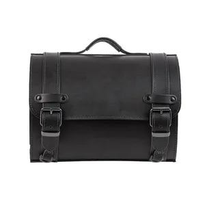 MCS MCS, motorcycle leather suitcase. 26 liter. Black