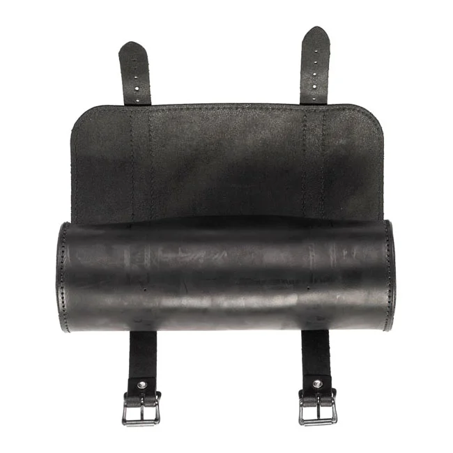MCS Leather tool roll. Black with black buckles. 1L. - 515939