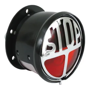 MCS Stop taillight. Black. Red lens