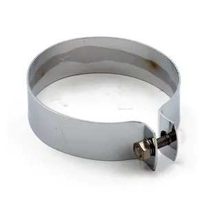 MCS Strap, generator brush cover. Chrome