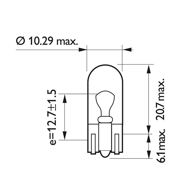 Philips Light bulb WY5W, orange lens