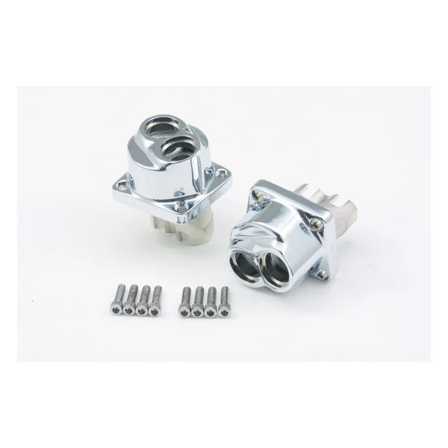 MCS 84-99 tappet block set front/rear. Chrome - 18622-85B