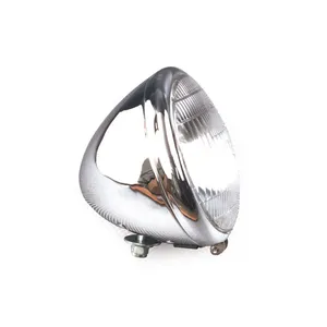 MCS 6-1/2" springer headlamp assembly. 12v. Chrome