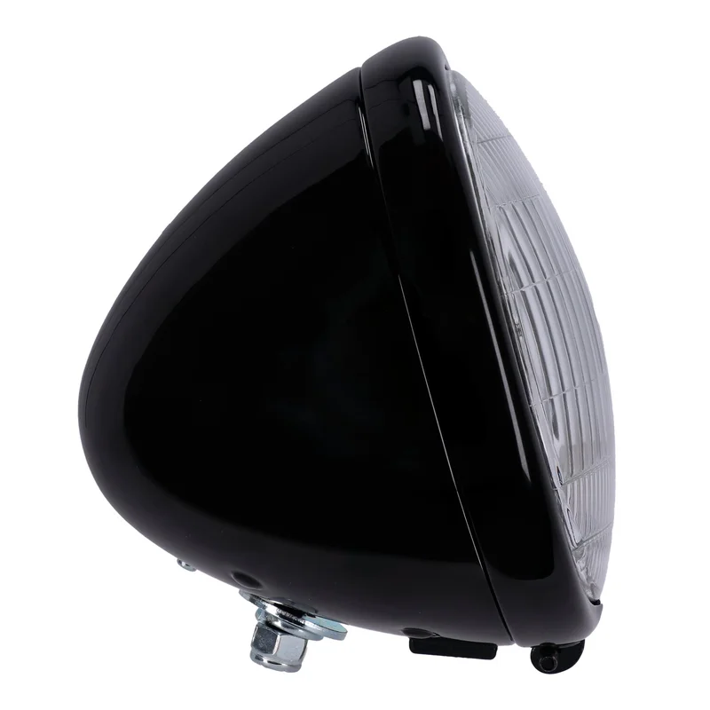 MCS 6-1/2" springer headlamp assembly. 12v. Black - 516742