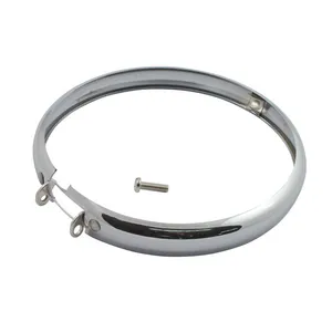 MCS Replacement springer headlamp trim ring. Chrome