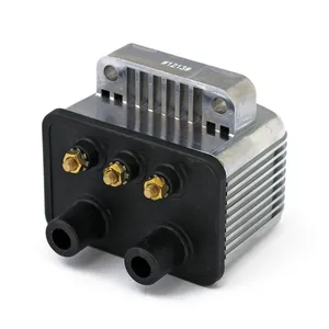 MCS Mini single fire coil. 12v, 3 ohm. Chrome