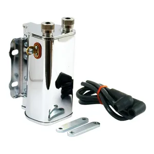 MCS OEM style early 12-volt coil & cable kit. Chrome