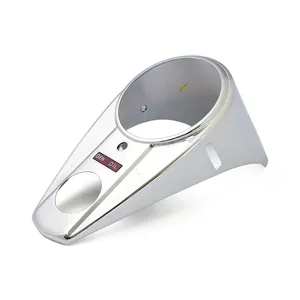 MCS 47-61 style 2-light dash cover. Chrome