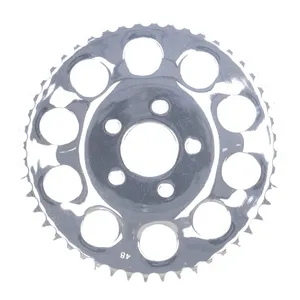 MCS Rear sprocket, chrome. 48t