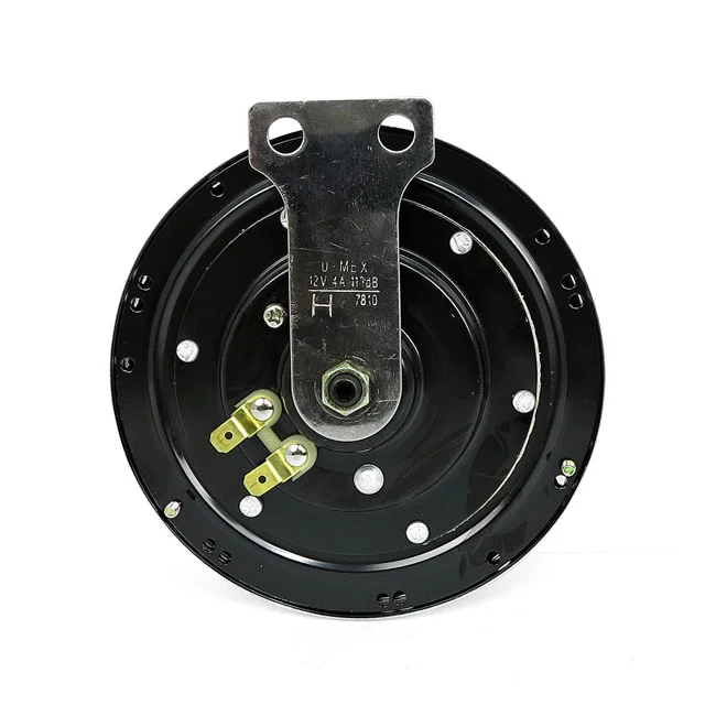 MCS OEM style 5-1/2" Springer horn. Chrome. 12-Volt - 69005-85T
