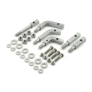MCS Floorboard mount bracket kit. Chrome
