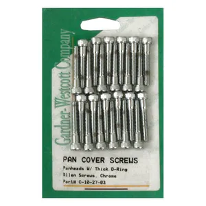 Gardner-Westcott GW, Panhead rocker cover screw kit. Chrome allen. Long