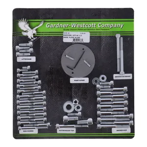 Gardner-Westcott Motor screw sets, chrome allen