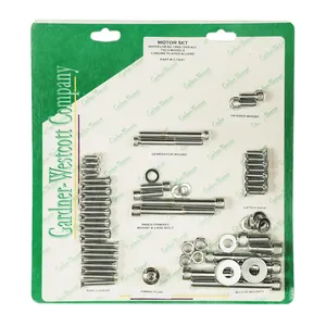 Gardner-Westcott Motor screw sets, chrome allen