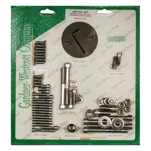 Gardner-Westcott Motor screw sets, chrome allen