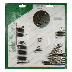 Gardner-Westcott Motor screw sets, chrome allen