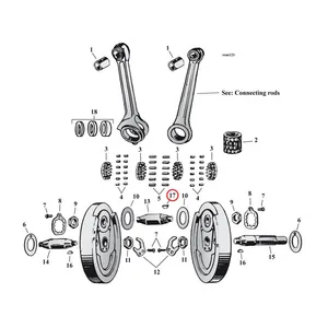MCS Woodruff keys, crankpin