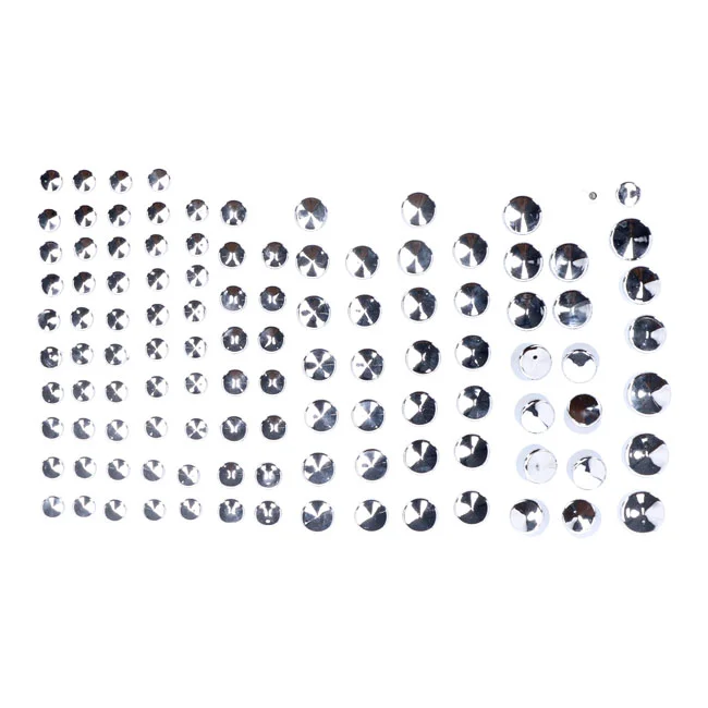 MCS Smoothtopps, push-on cover set (111pc). Chrome - 517952