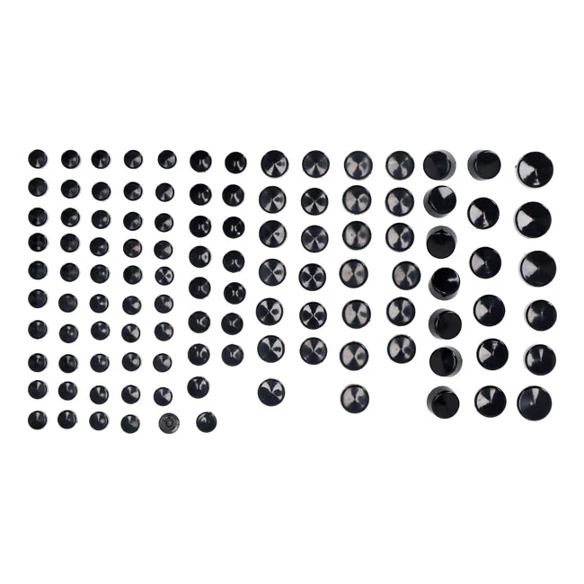 MCS Smoothtopps, push-on cover set (111pc). Black - 517953
