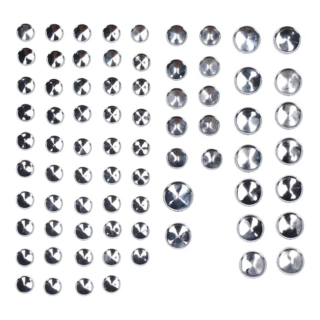 MCS Smoothtopps, push-on cover set (75pc). Chrome - 517954
