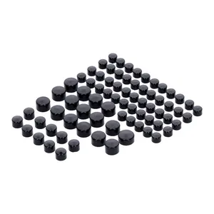 MCS Smoothtopps, push-on cover set (75pc). Black