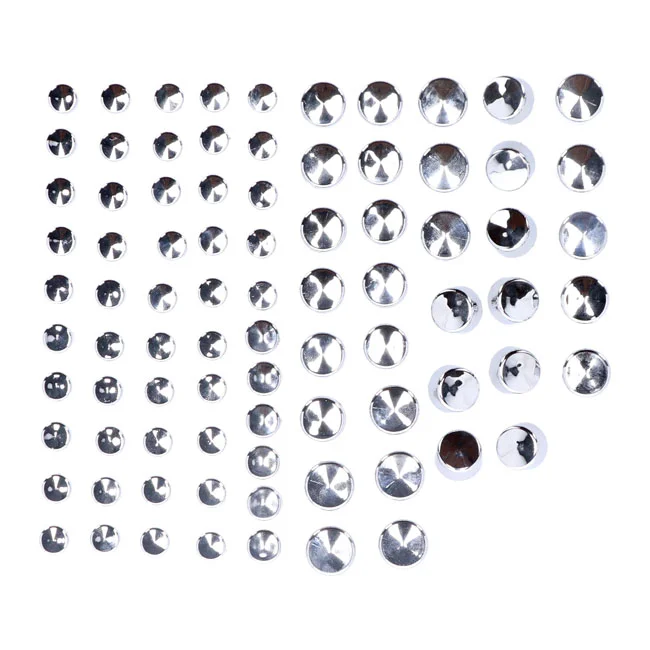 MCS Smoothtopps, push-on cover set (83pc). Chrome - 517957