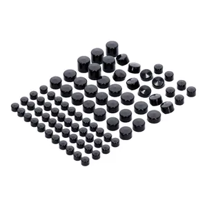 MCS Smoothtopps, push-on cover set (83pc). Black
