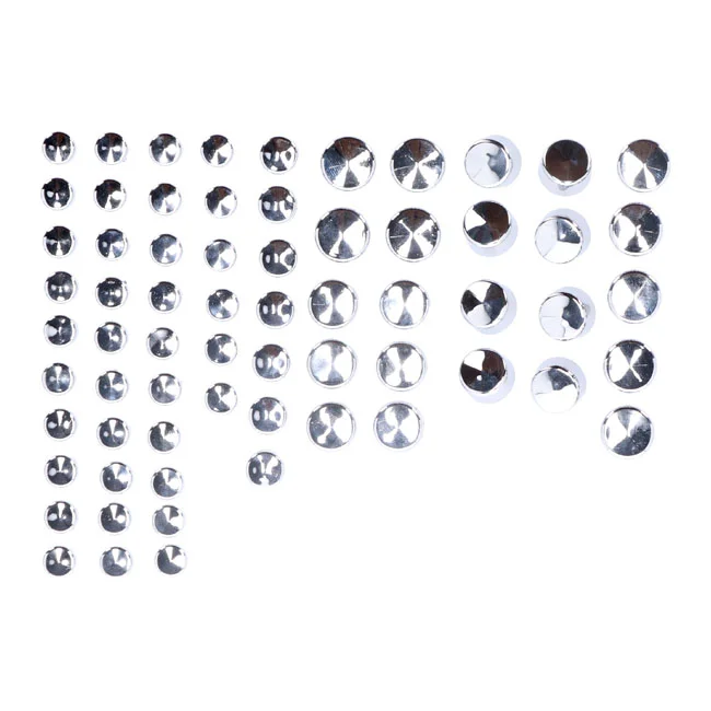 MCS Smoothtopps, push-on cover set (76pc). Chrome - 517959