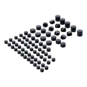 MCS Smoothtopps, push-on cover set (76pc). Black
