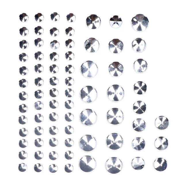 MCS Smoothtopps, push-on cover set (77pc). Chrome - 517976