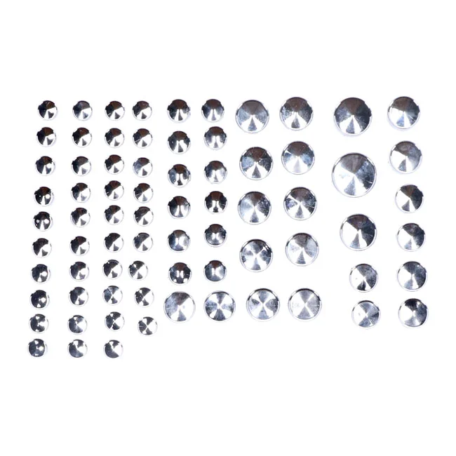 MCS Smoothtopps, push-on cover set (74pc). Chrome - 517978