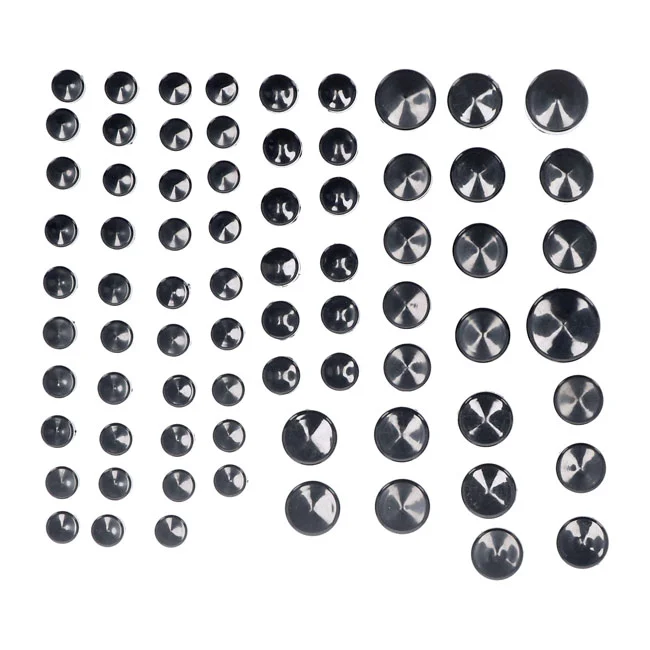 MCS Smoothtopps, push-on cover set (74pc). Black - 517979