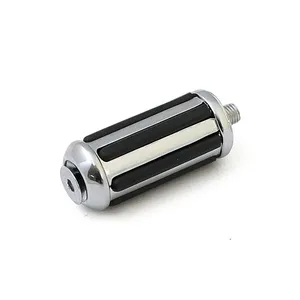 MCS Rail shift/brake peg. Chrome with rubber inlays